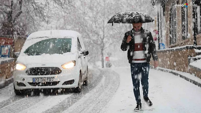 Meteoroloji'den Elazığ'a Kar Yağışı Uyarısı: 20 cm'ye Kadar Kar Bekleniyor!