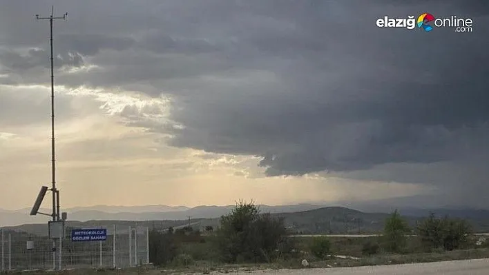 Meteorolojiden Elazığ için gök gürültülü yağış uyarısı