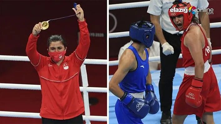 Milli boksör Busenaz Sürmeneli, Tokyo Olimpiyatları'nda şampiyon oldu