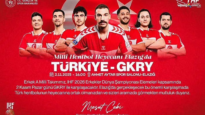 Tribünleri Doldur, Milli Takımı Destekle! Elazığ'da Hentbol Coşkusu Başlıyor!