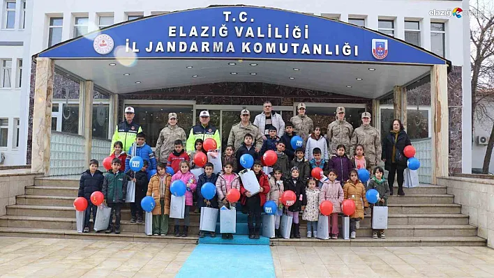 Elazığ'da Öğrencilerden Anlamlı Ziyaret: Jandarma ile Trafik ve Güvenlik Eğitimi!