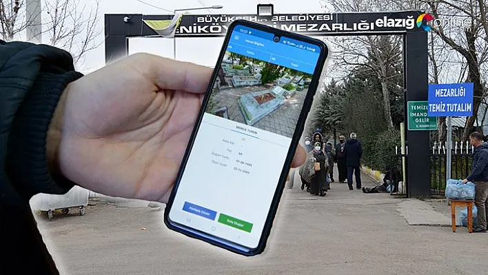 Mobil uygulamayla yakınlarının mezarlarını kolayca bulabiliyorlar