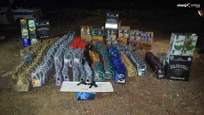 Motor yağı hırsızları polisten kaçamadı