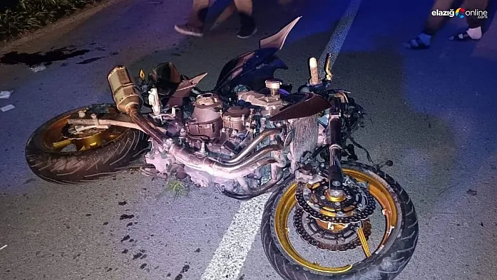 Motosiklet devrildi: 1 yaralı