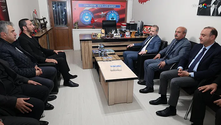 Müdür Beraat Şahin, sendika ziyaretinde eğitim sorunlarını not aldı!