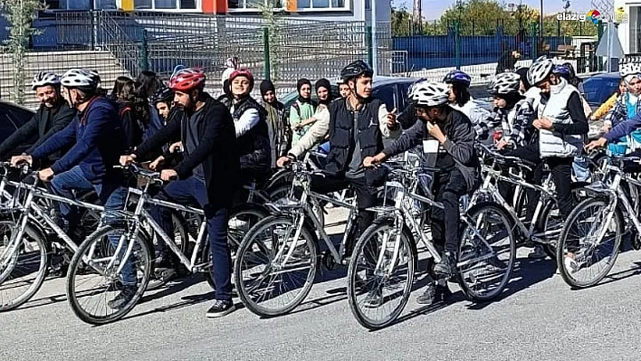 Öğrenciler madde bağımlılığına karşı pedal çevirdi