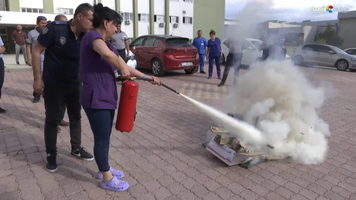 Olası yangınlara karşı Fırat Üniversitesi Hastanesi'nden önemli adım!