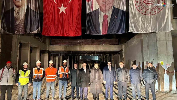 Ölmeztoprak yeni terminal binasındaki çalışmaları inceledi