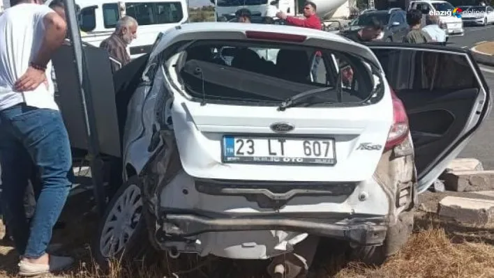 Elazığ-Bingöl karayolunda korkutan kaza! 1 yaralı