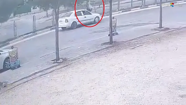 Otomobil yayaya çarptı
