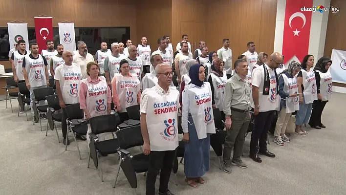 Öz Sağlık İş'ten Elazığ'da Şehitlere Vefa: Sendika Üyeleri Şehitler için Tek Yürek Oldu!