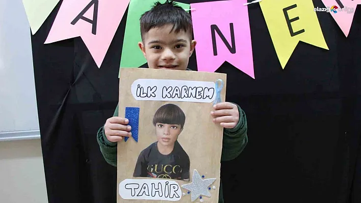 Özel öğrencilerin ilk karne heyecanı