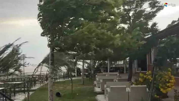Elazığ Palu'da Fırtına Nedeniyle Zor Anlar Yaşandı!