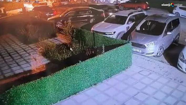 Elazığ'da Gece Yarısı Trafik Kazası: Sürücü Çarptı, Kaçtı, Kamera Kaydetti!