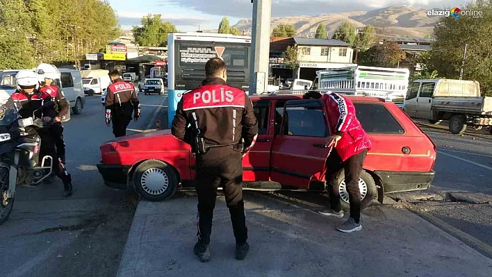 Polisin 'dur' ihtarına uymadı, kaçarken kaza yaptı