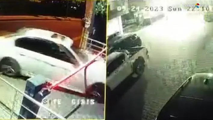 Siteye dalan o şüpheli araç güvenlik kamerasına yansıdı