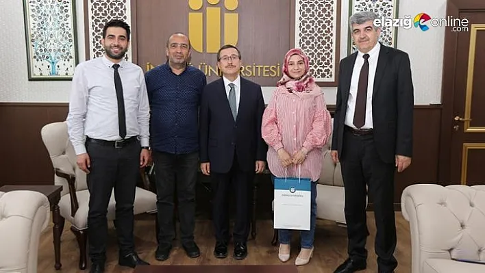 Rektör Kızılay'dan başarılı projeye destek sözü