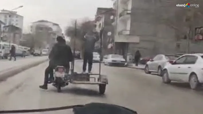 Tehlikeli yolculuk, kameralara takıldı!