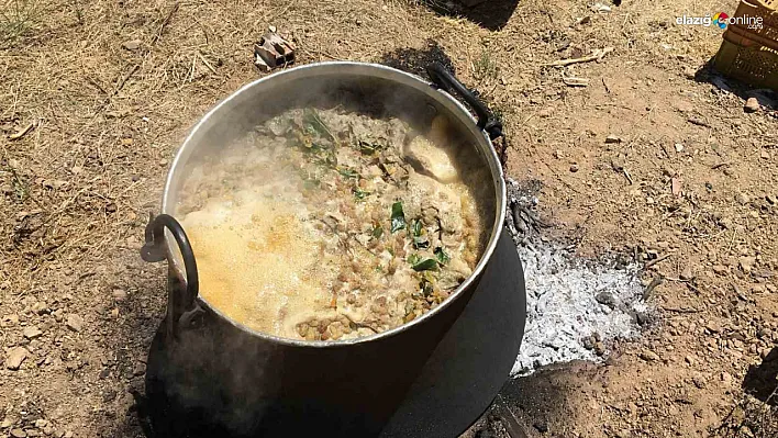 Baskil'de dut pekmezi yapım mesaisi sürüyor