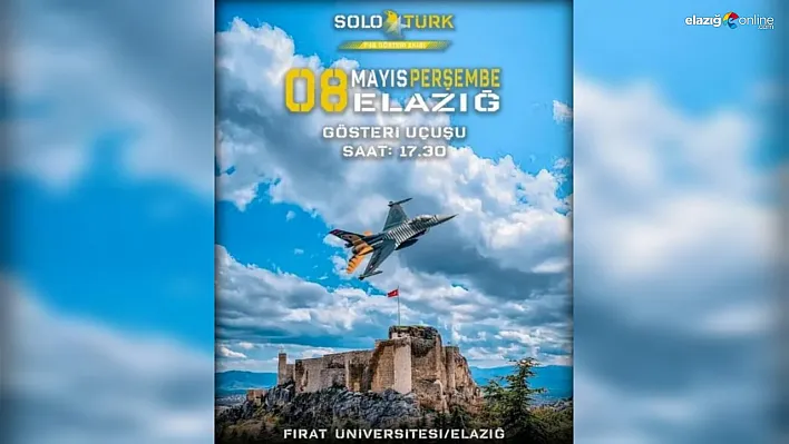 Fırat Üniversitesi 50. Yıl Coşkusunu Elazığ'da SOLOTÜRK ile Taçlandırıyor!