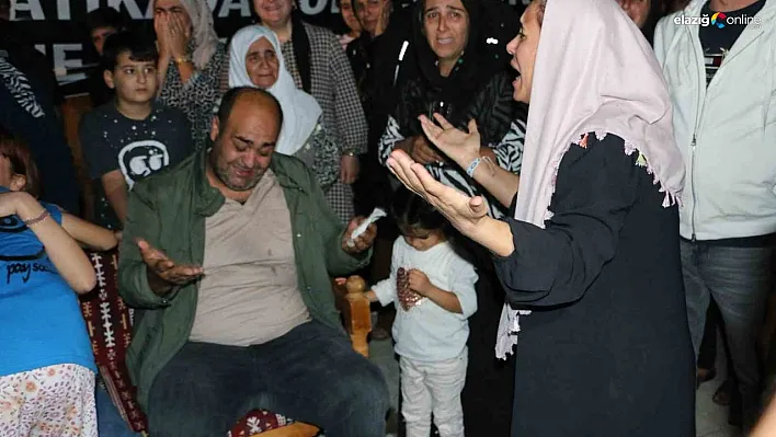 Tahliye olan Güran'lar cezaevinden çıktı, Narin'in mezarını ziyaret etti
