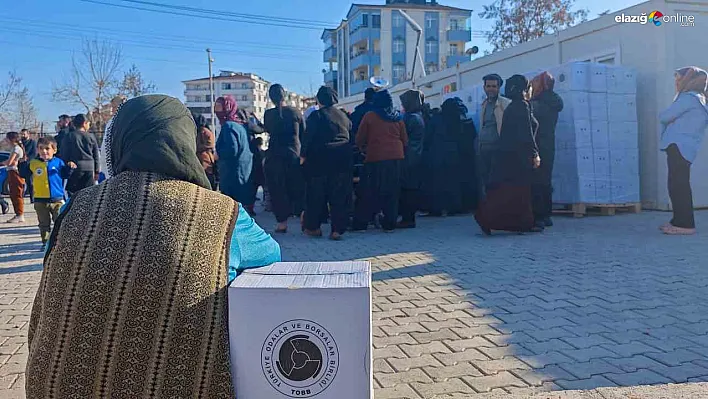 Elazığ'da Depremzedelere TOBB'dan Ramazan Yardımı!