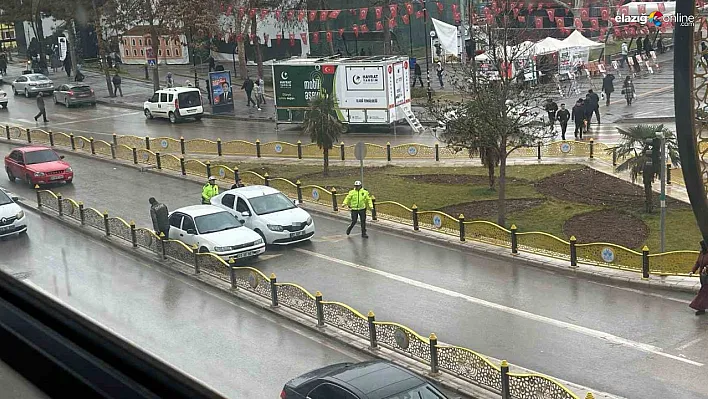 Yardımına polis ekipleri yetişti