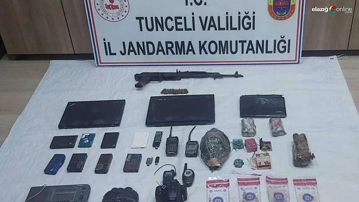 Tunceli'de 4 sığınakta çok sayıda mühimmat ele geçirildi