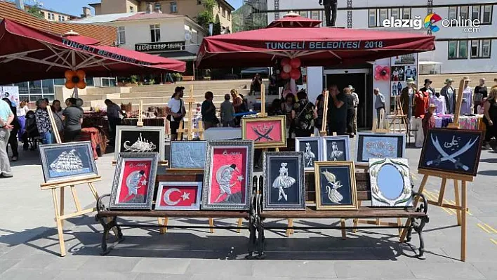 Tunceli'de HEM'deki kursiyerler tarafından yapılan binlerce ürün sergilendi