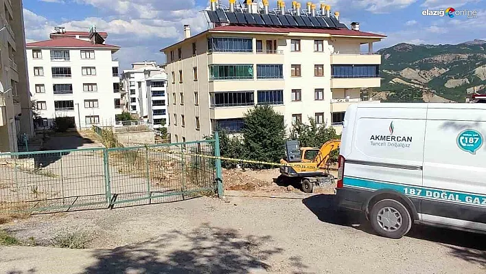 Tunceli'de iş makinesi doğal gaz borusunu patlattı