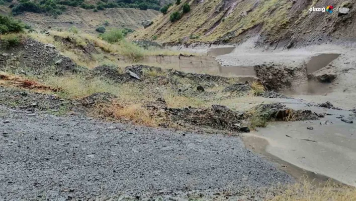 Tunceli'de sağanak sel neden oldu, o anlar kamerada