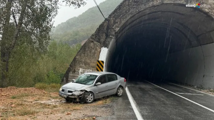 Tunceli'de sağanak yağış kazaya neden oldu