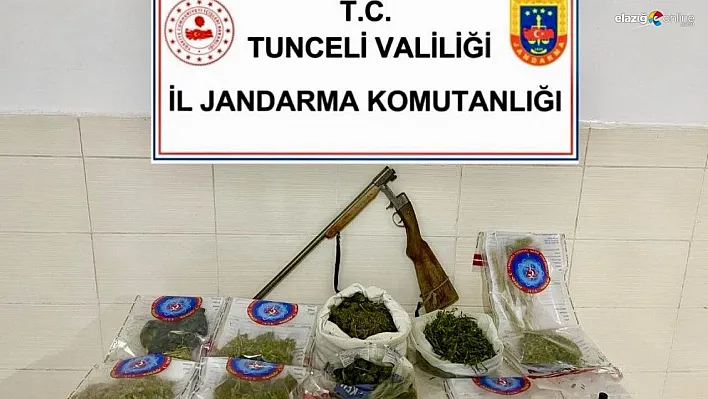 Tunceli'de uyuşturucu ve ruhsatsız silah operasyonu