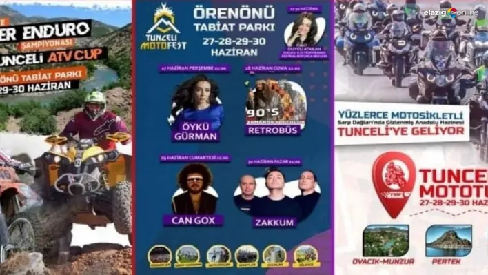 Tunceli-Ovacık yolu, MOTOFEST nedeniyle trafiğe kapatılacak