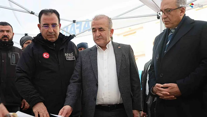 Vali Hatipoğlu arama çalışmalarını yerinde inceledi