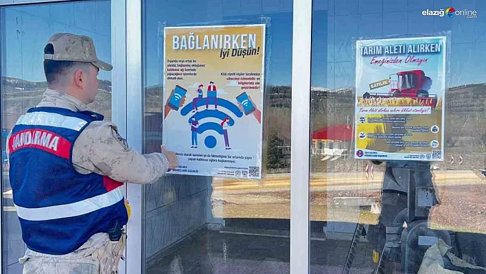 Elazığ jandarması bilgilendirmeye devam ediyor