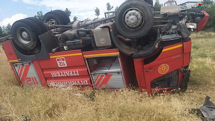 Yangın ihbarına giden itfaiye aracı devrildi: 3 yaralı