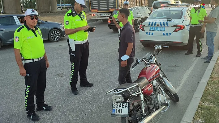 O motosiklet sürücüsü cezasız kalmadı
