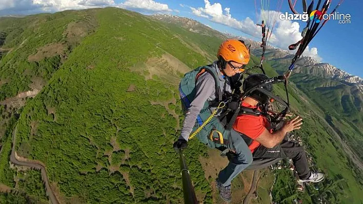 Yedisu'da yamaç paraşütü etkinliği