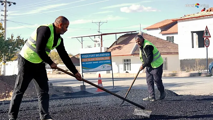 Yeşilyurt'ta 43 bin tok sıcak asfalt serimi