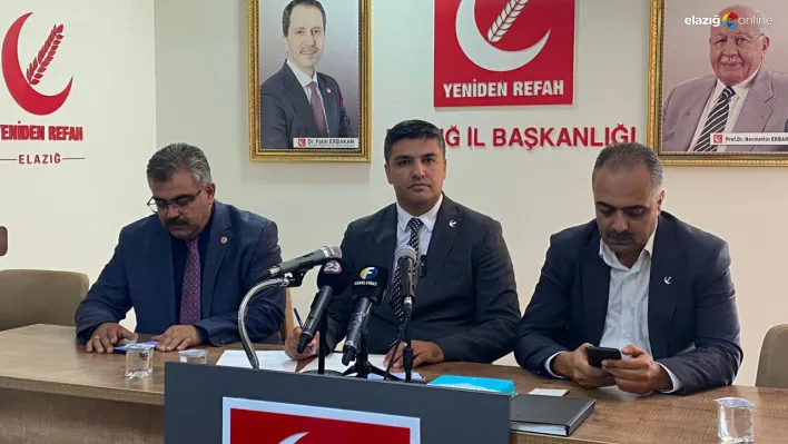 YRP Elazığ'dan DSİ'ye sert tepki: Elazığ'ın sulama sorunlarına çözüm üretin!