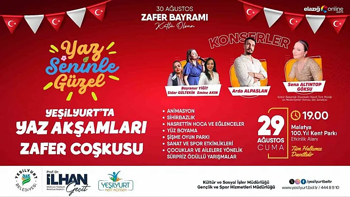 Zafer Bayramı Yeşilyurt'ta renkli etkinliklerle kutlanacak