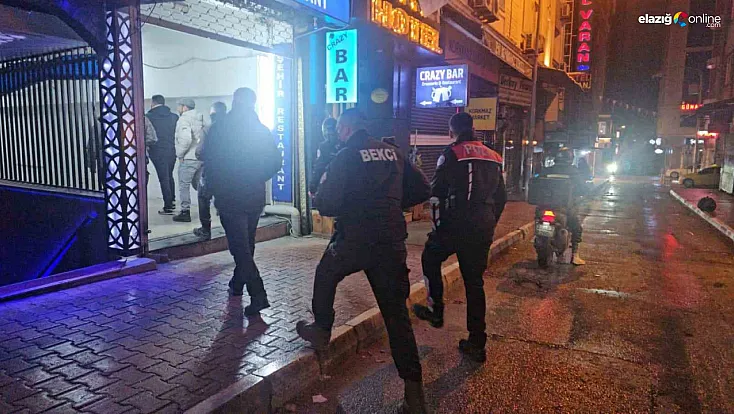 Elazığ’da huzur uygulaması: Eğlence mekanları ve araçlar tek tek arandı