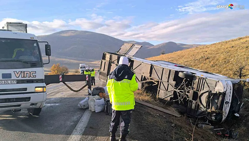 Afyonkarahisar'da Elazığ Otobüsü Devrildi: Ölenlerin Kimlik Tespiti Devam Ediyor!