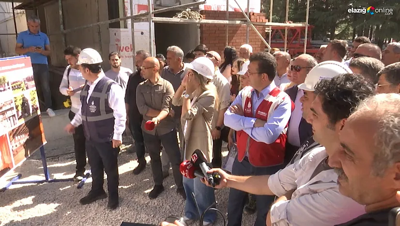 İBB Başkanı İmamoğlu Elazığ'da incelemelerde bulundu!