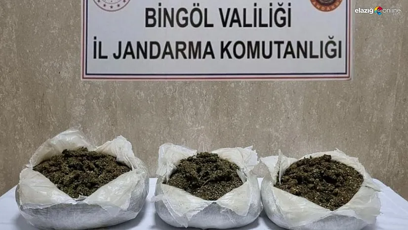 Bingöl'de 3,5 kilo esrar ele geçirildi: 4 gözaltı