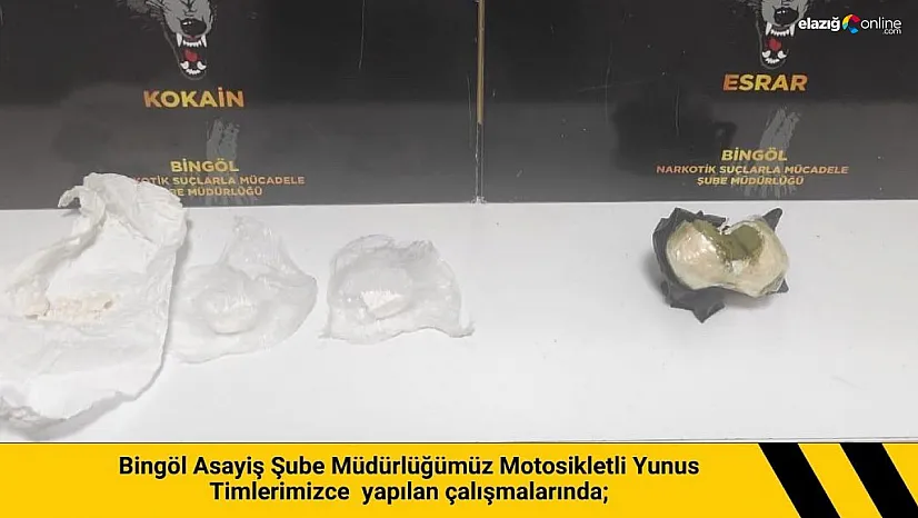 Bingöl'de uyuşturucu operasyonu