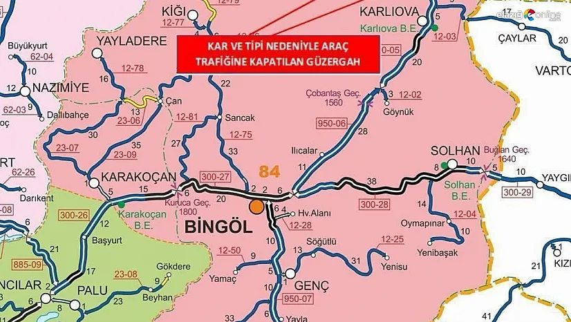Çatak-Yedisu arasındaki yol ulaşıma açıldı