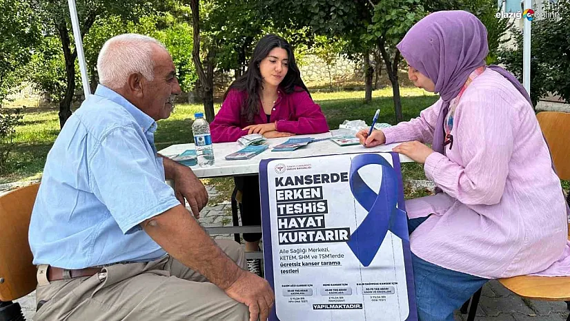 Çemişgezek'te kanserde erken teşhis için farkındalık etkinliği