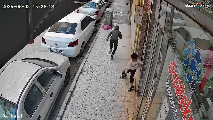 Korkutan Oyun Kamerada: Elazığ'da Çocuklar Torpil Attı, İş Yeri Karıştı!
